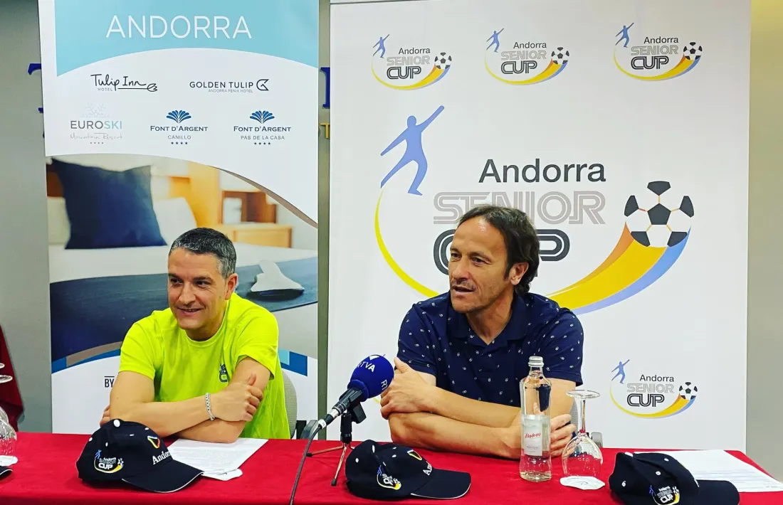 L’Andorra Sènior Cup es va presentar ahir amb Talin Puyalto i Mario Gibanel al Delfos.