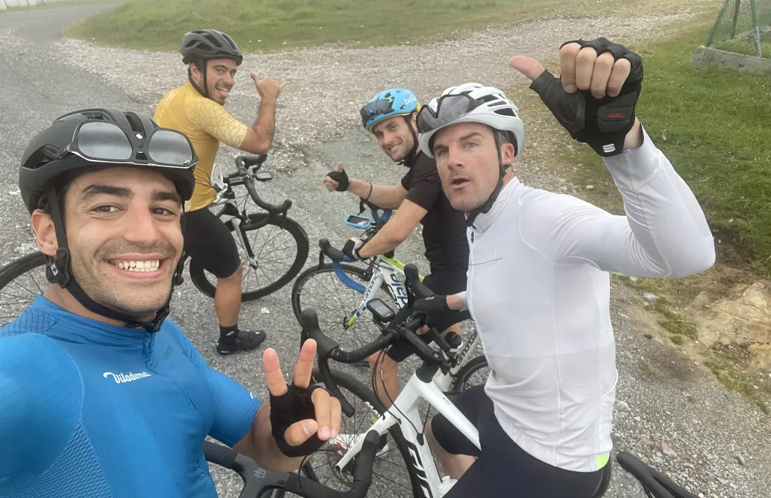 Joan Verdú, amb el seu cos tècnic.