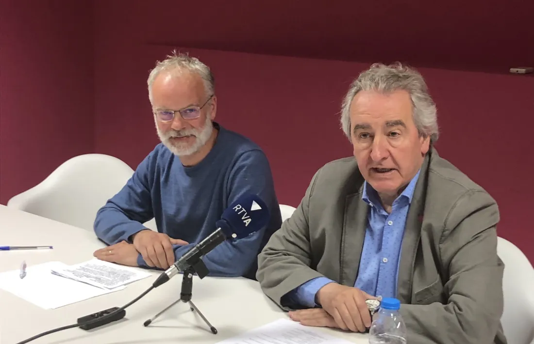 El nou president d’SDP, Josep Roig, al costat de Jaume Bartumeu, president sortint.