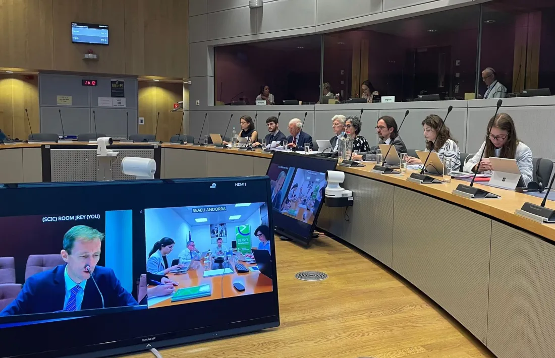 Imatge d'una de les reunions de la nova ronda de negociació.