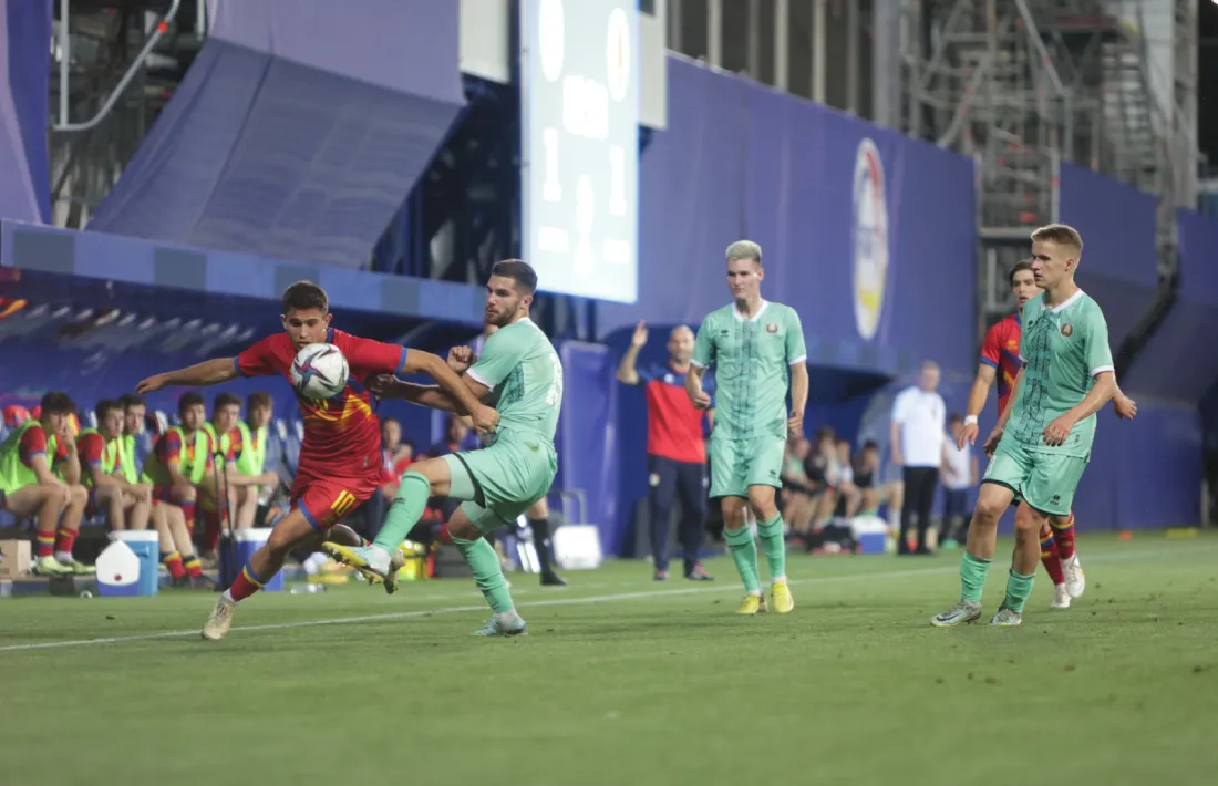 Berto, que no feia ni 24 hores que havia marcat amb l’absoluta a Israel, va ser el protagonista a fer gol a la primera que va tocar.