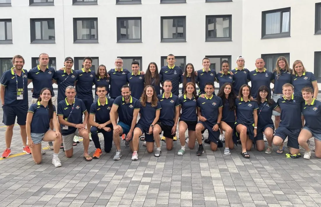 La delegació andorrana que ha participat a la Copa de les Nacions de Silèsia.