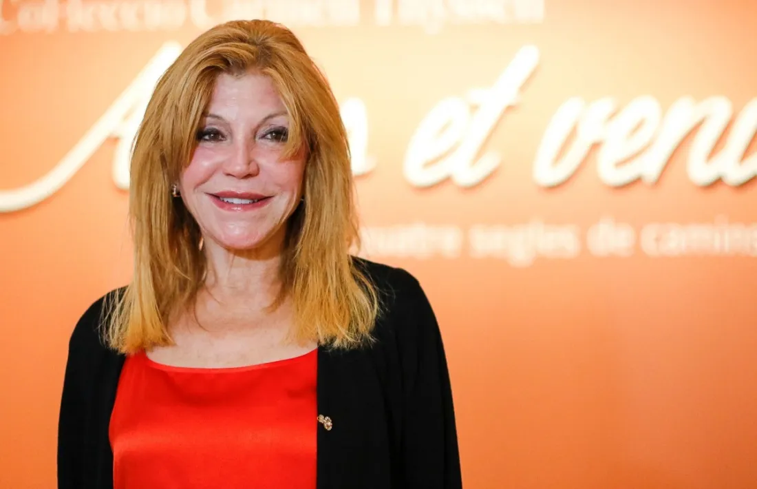 Carmen Cervera, en la inauguració de la segona exposició del museu escaldenc, ‘Allées et venues’, el febrer del 2018.