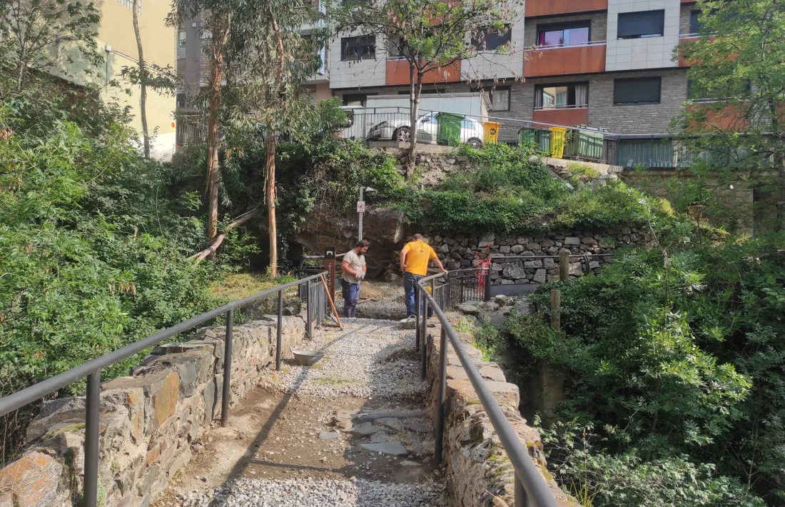 Intervenció arqueològiques al pont dels Escalls.