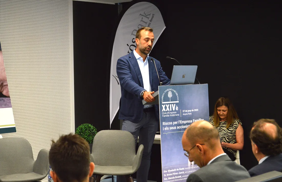 El president de l'Empresa Familiar Andorrana (EFA), Daniel Armengol, aquest dimarts.