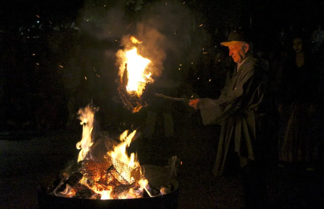 La tradicional cremada de falles.