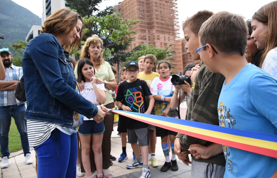 Gili ha inaugurat avui els nous jocs infantils al Prat del Roure.