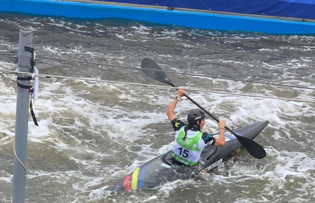 Doria en un moment de la baixada.