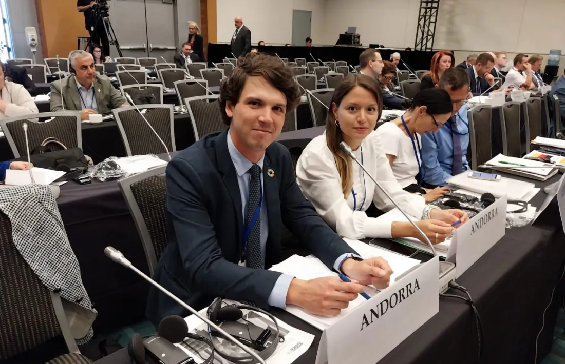 Pol Bartolomé i Noemí Amador a Vancouver.