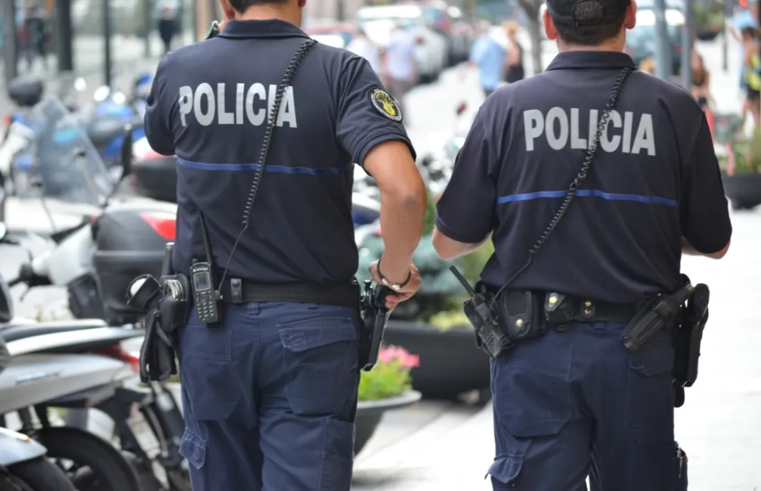 Dos agents de policia.