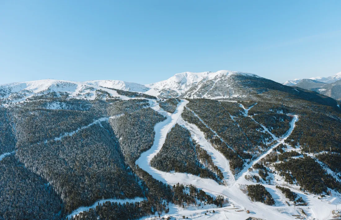 Les pistes del sector del Tarter de Grandvalira.