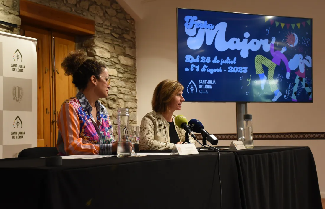 Rogé i Codina presentant la programació de la festa major laurediana.