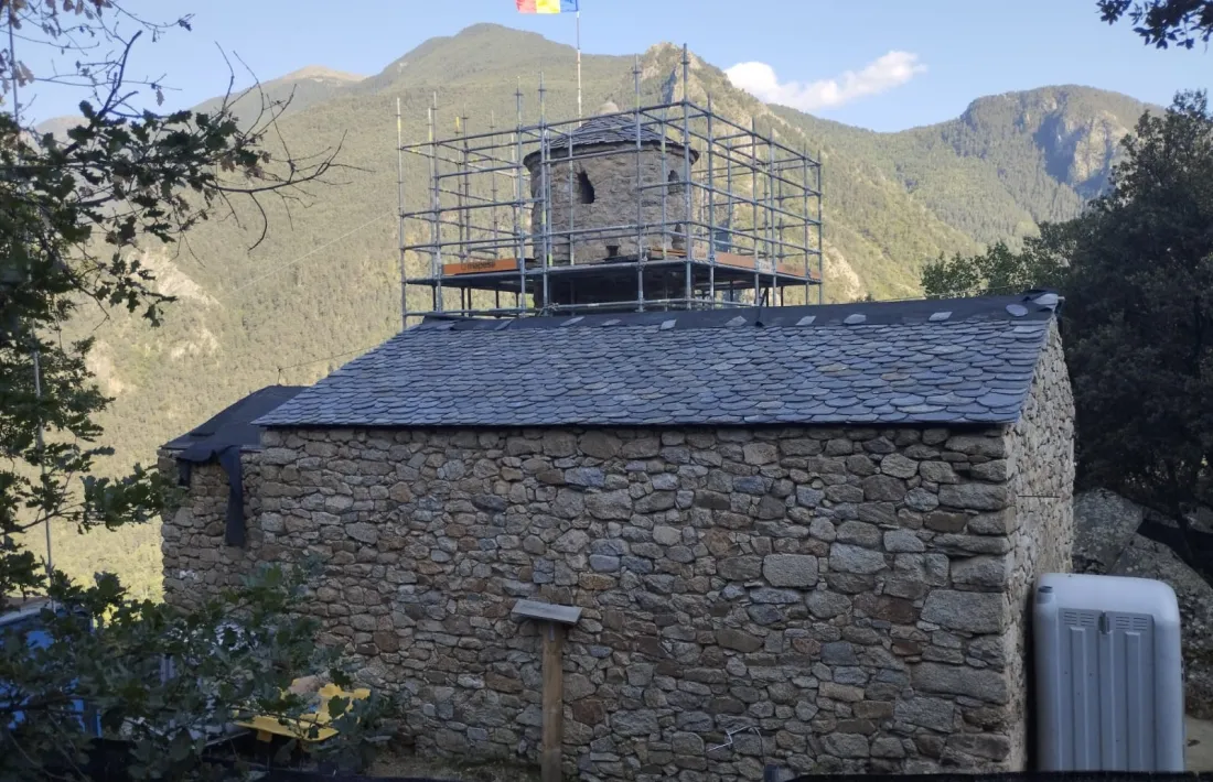 La intervenció a Sant Vicenç d’Enclar.