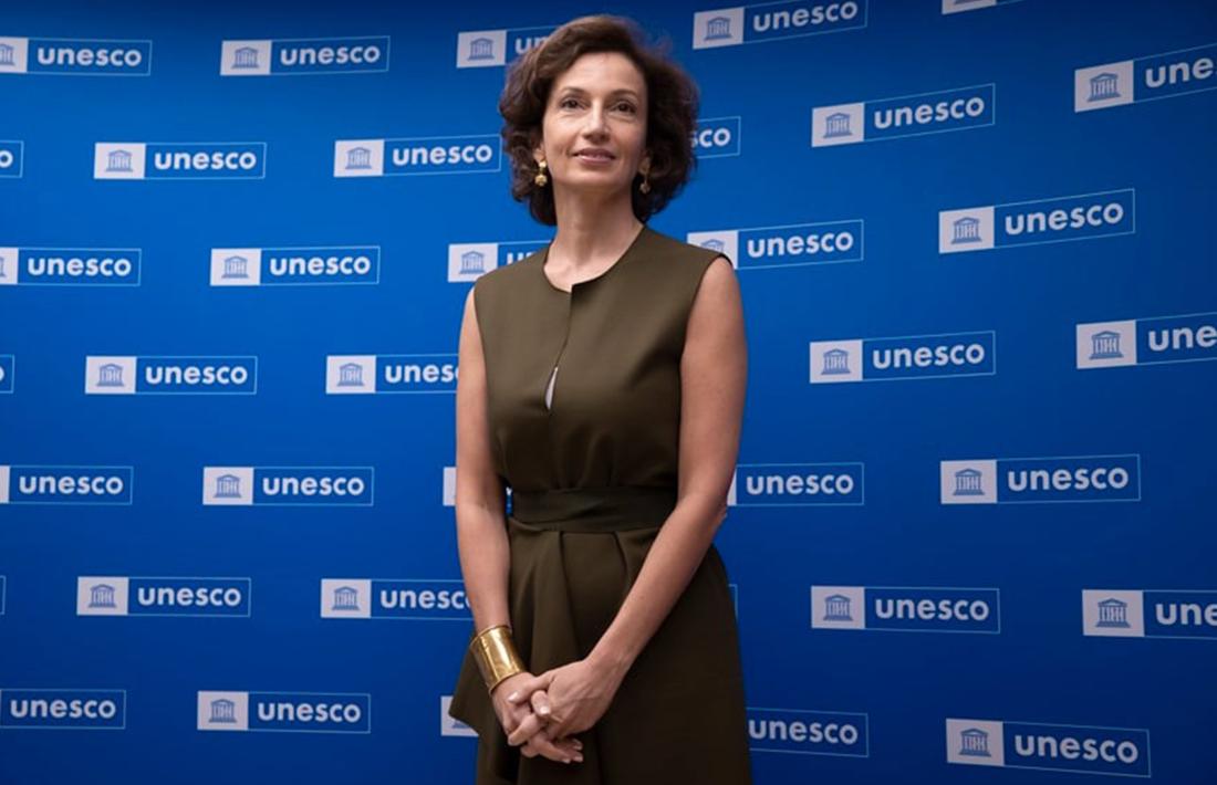 La directora general de la Unesco, Audrey Azoulay.