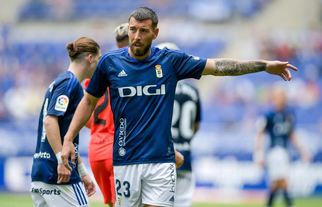 Sergi Enrich, davanter manacorí que va militar el curs passat al Reial Oviedo.