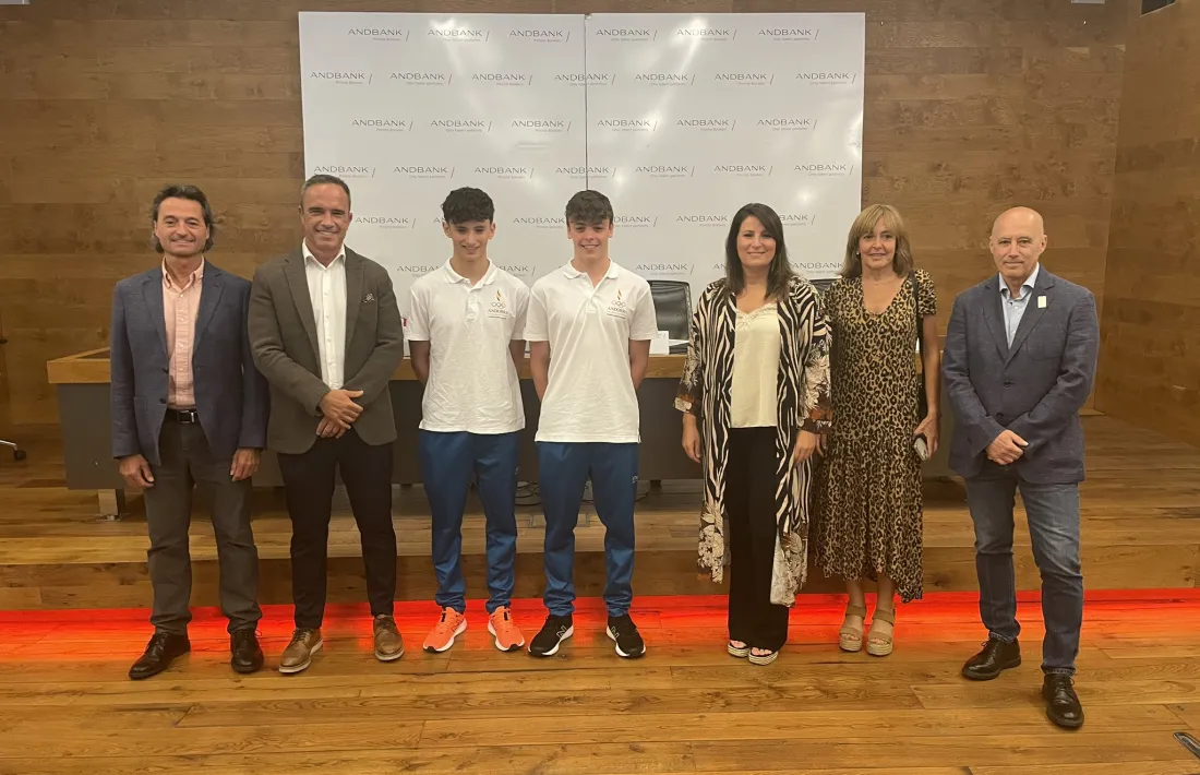 Part de la delegació als FOJE de Maribor es va presentar ahir a Andbank.