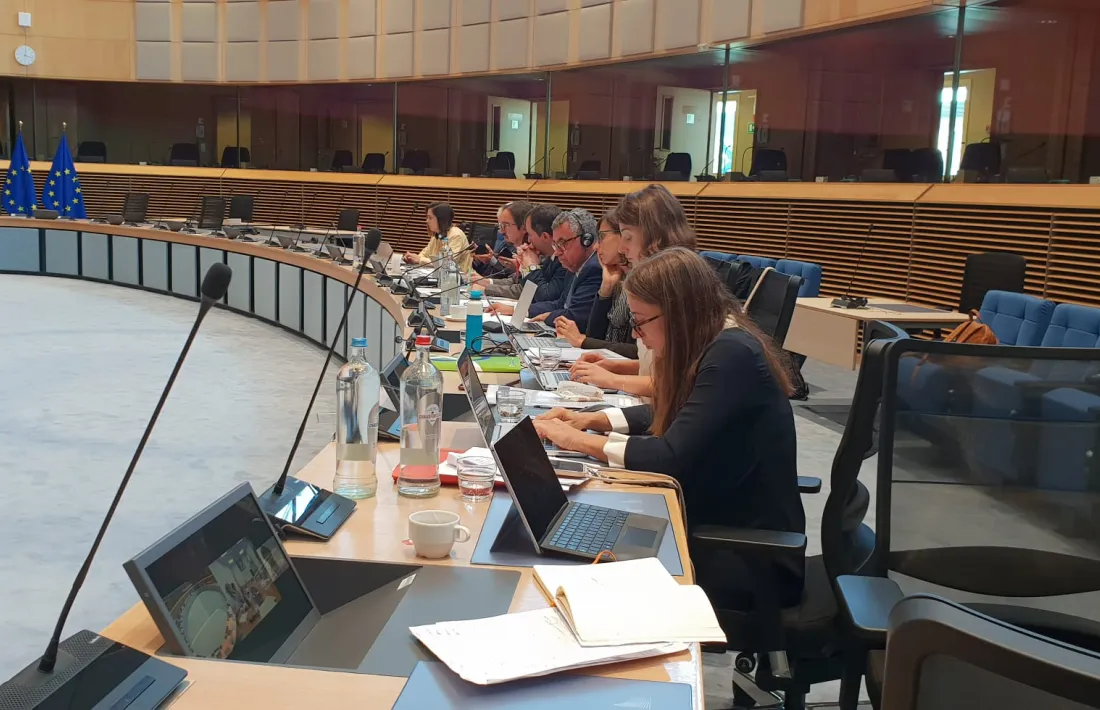 La comissió negociadora de l’acord d’associació avui a Brussel·les.