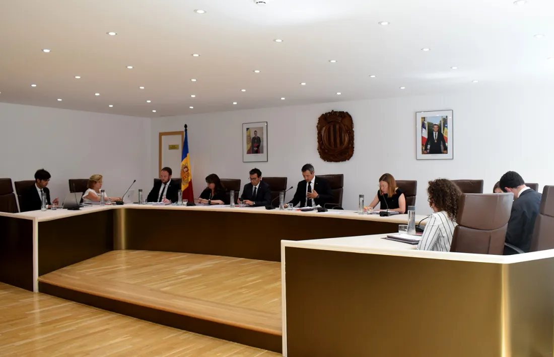La sessió del Consell de comú d'Andorra la Vella.