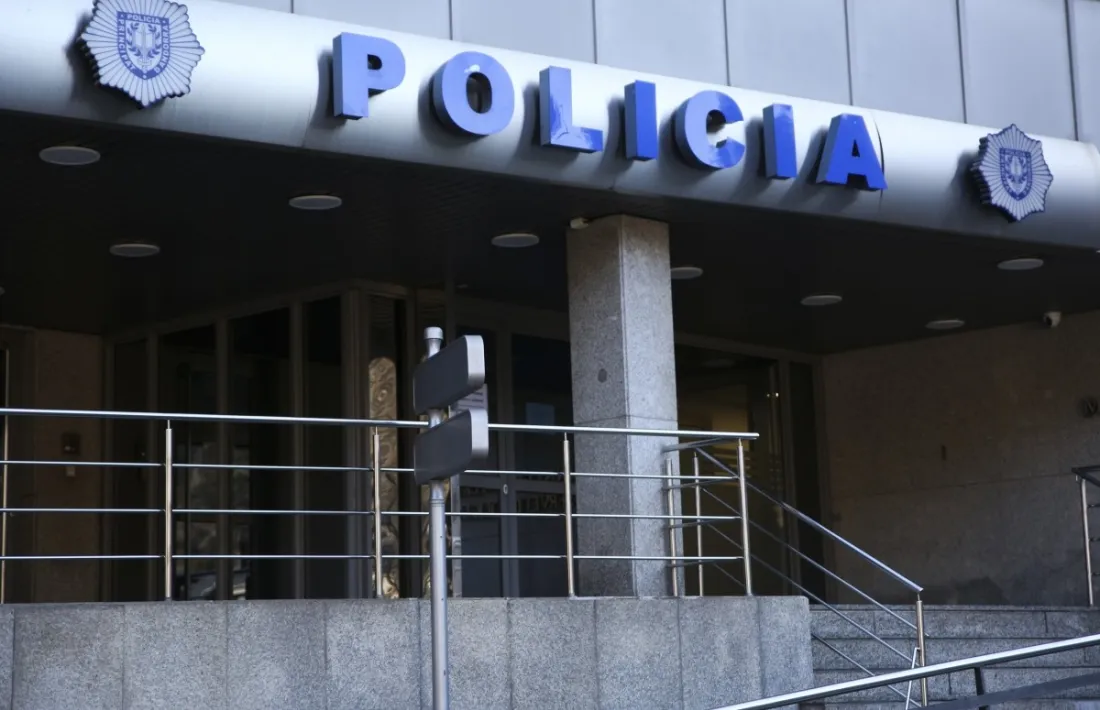 El despatx central de Policia.