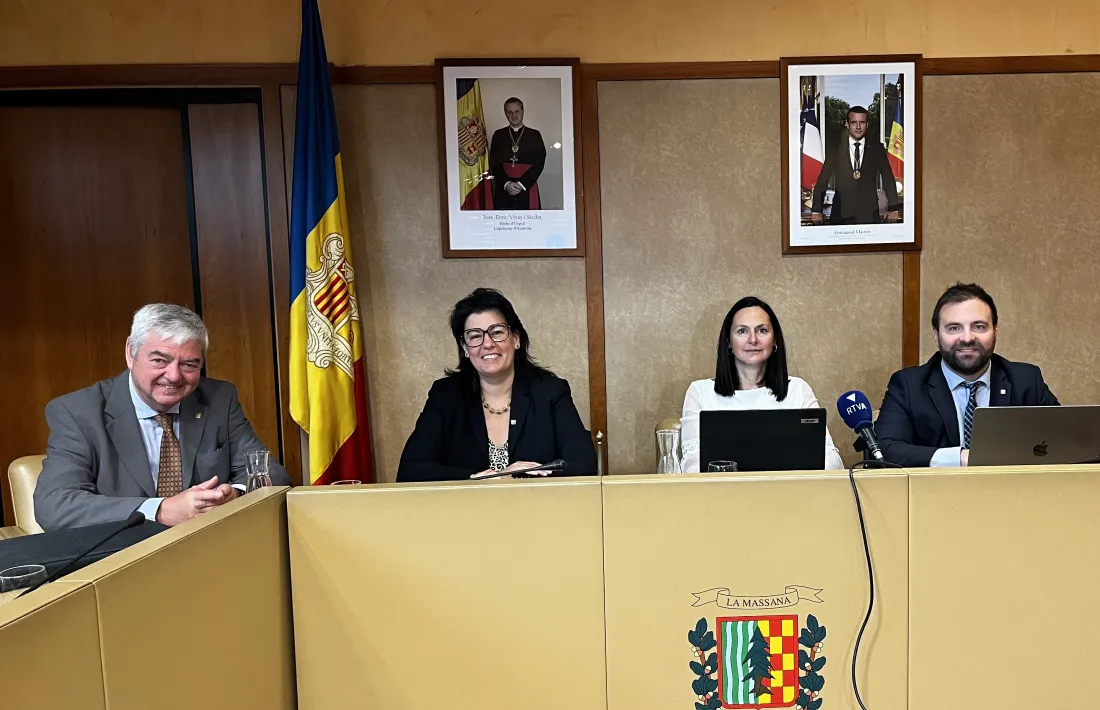 Un moment de la sessió de consell de la Massana, aquest matí.