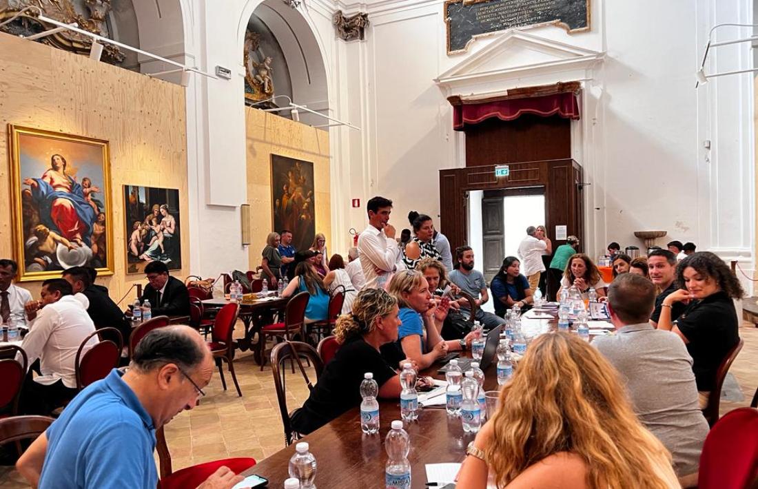 Sessió de treball del 'networking weekend' del 'Best Tourism Village' a San Ginesio.
