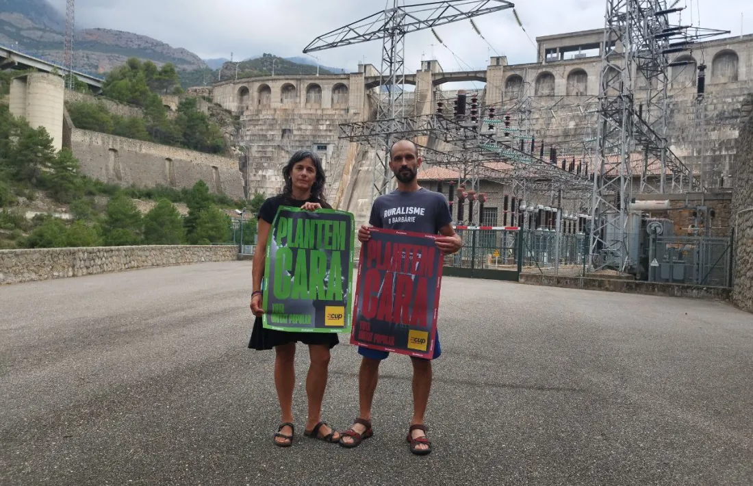 Núria Sauquillo i Arnau Quingles, candidats per Lleida de la CUP.