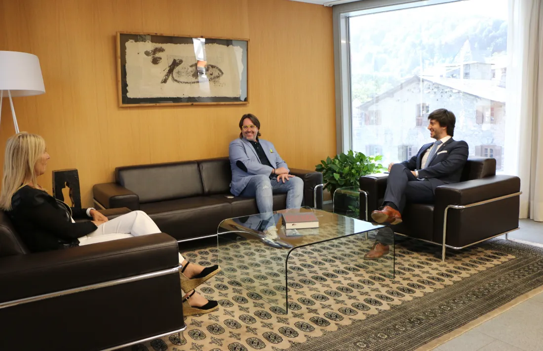 Trobada dels síndics amb el president de Ciutadans Compromesos, Carles Naudi.