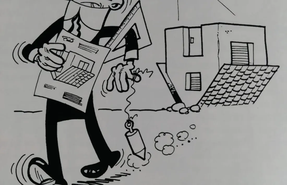 El dibuix dedicat d’Ibáñez. 