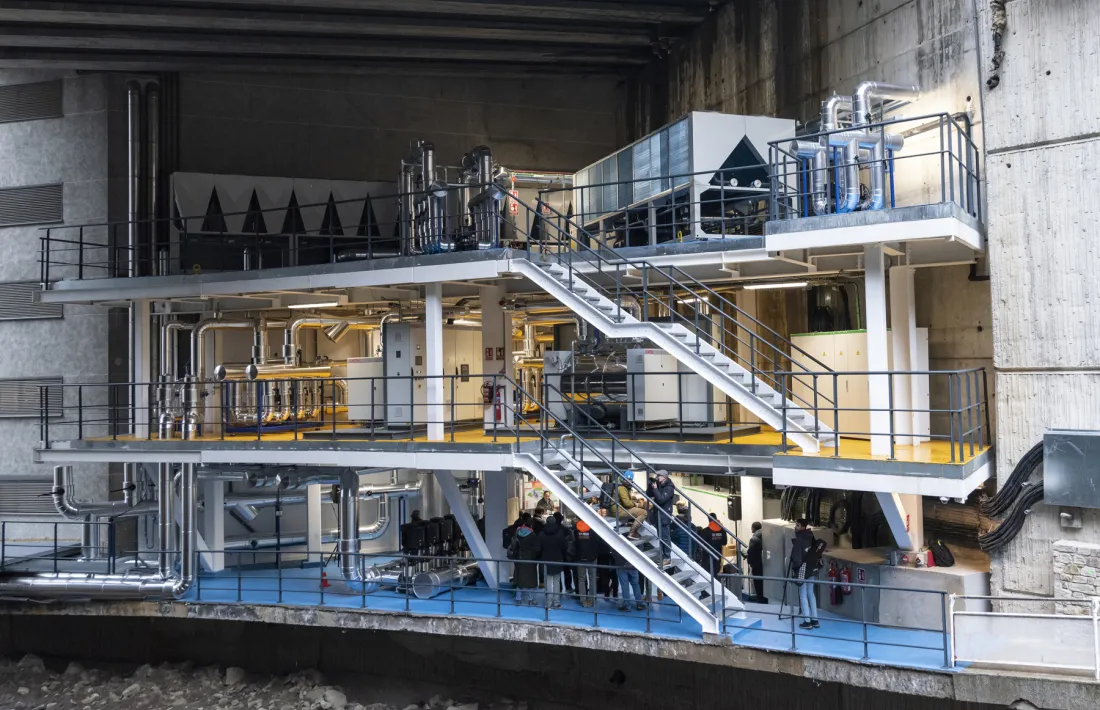 La central de cogeneració de fred i calor d’Escaldes-Engordany el dia de la seva inauguració.
