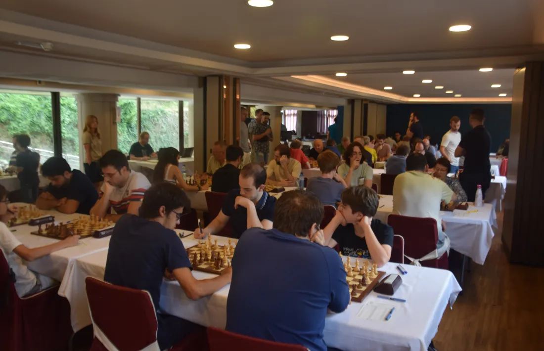 La sala de jocs de l'Open Internacional d'Escacs.