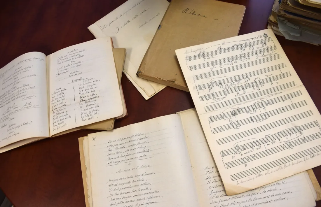 Partitura de l'òpera 'Rebecca' d'Arman Castanyé, peça única no interpretada.