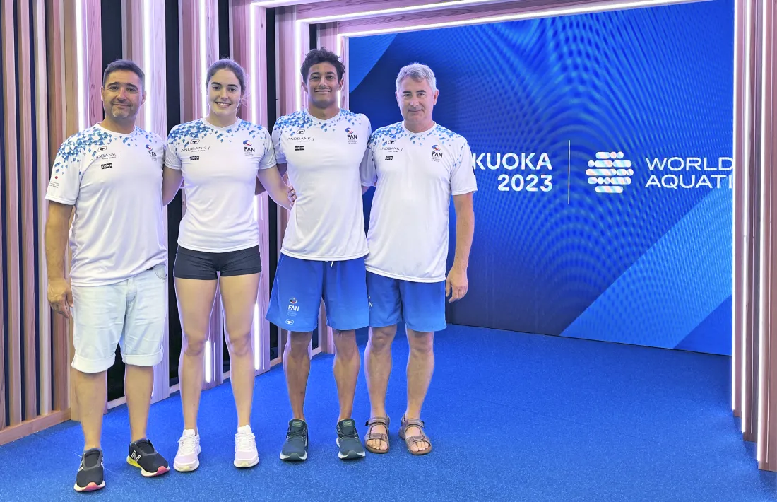 Nàdia Tudó, als Campionats del Món de Fukuoka.