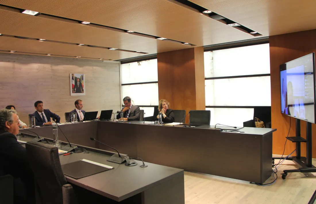 Un moment de la sessió de Consell de Comú d'Ordino, aquest migdia.