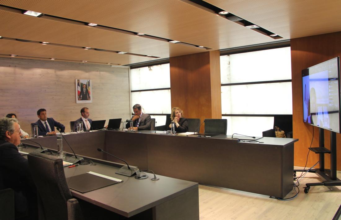 Un moment de la sessió de Consell de Comú d'Ordino, aquest migdia.