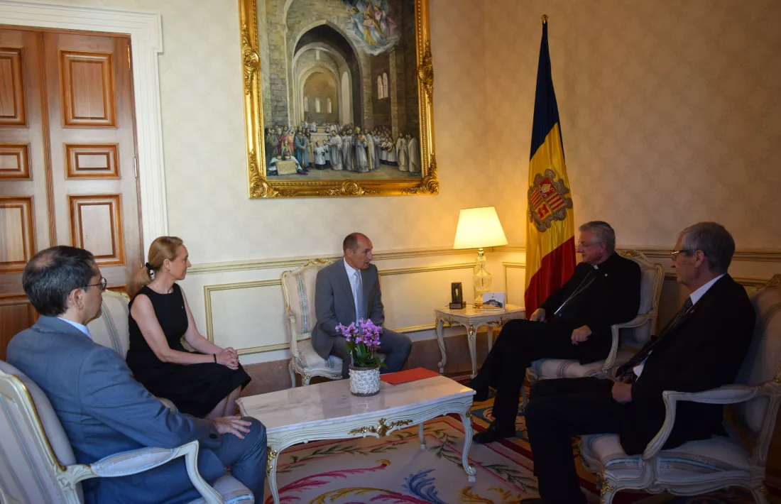 Escande i Vives reunits al Palau Episcopal.