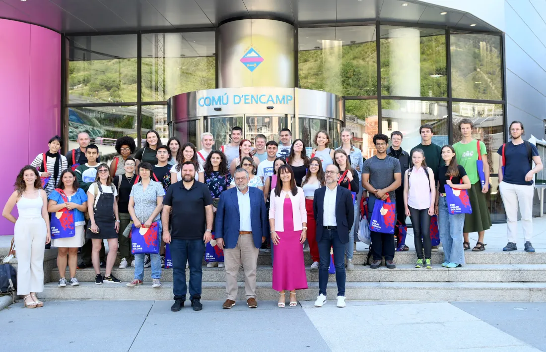 Els joves que participaran en el XXII Campus universitari de la llengua catalana.