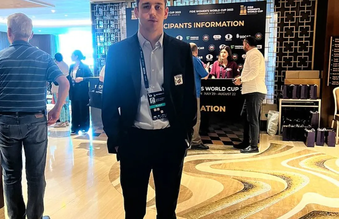 Lance Henderson, a la Copa del Món de Bakú.