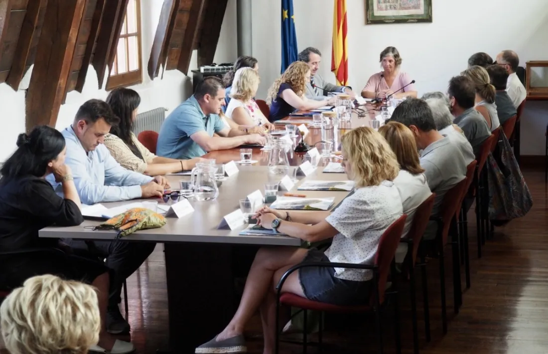 Imatge del ple de constitució de la nova corporació. 