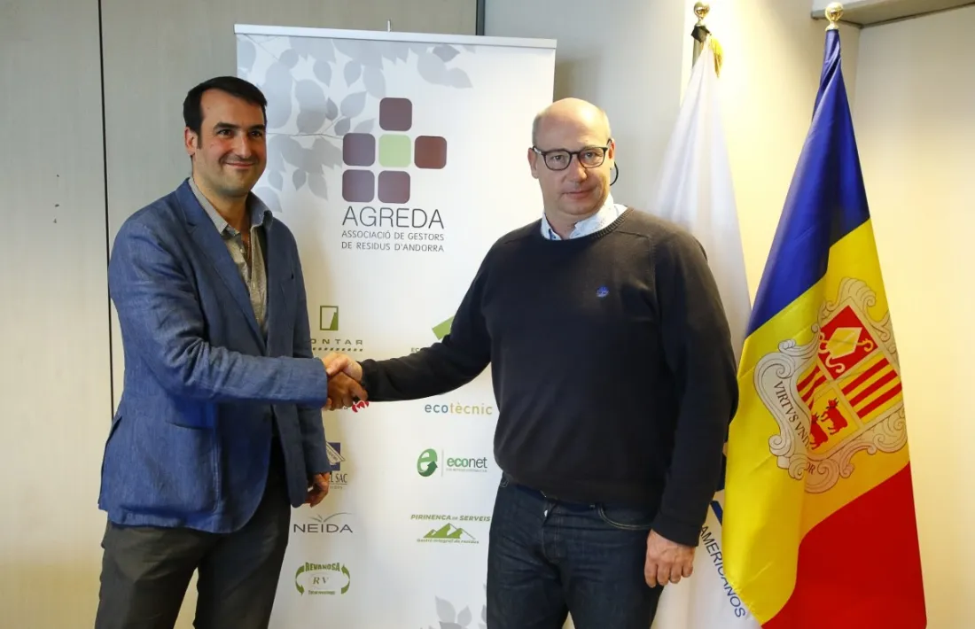 Els presidents d’Agreda i Federec, Miquel Àngel Armengol i Olivier Dalle.