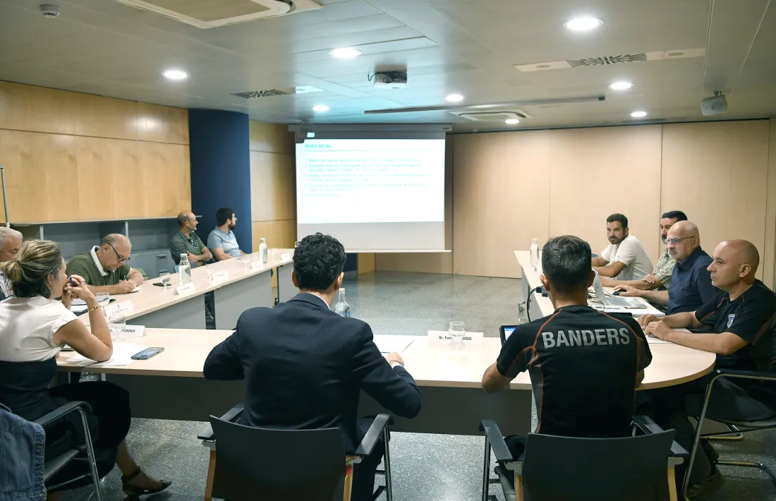 La reunió de la Comissió de seguiment de la caça, ahir.