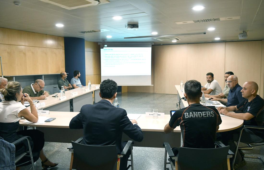 La reunió de la Comissió de seguiment de la caça, ahir.