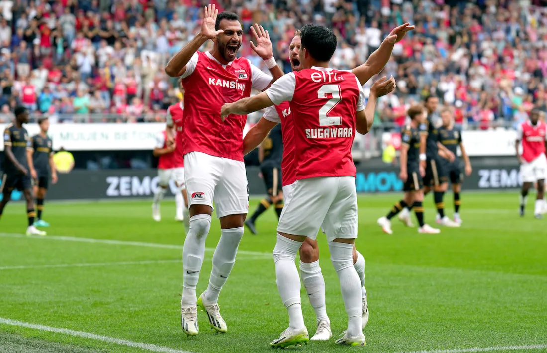 Pavlidis celebra un dels gols de l’AZ.