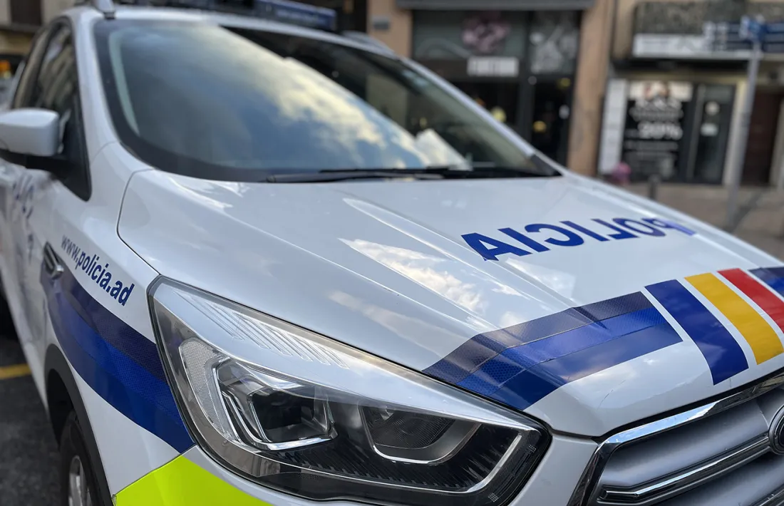 un vehicle del cos de policia.