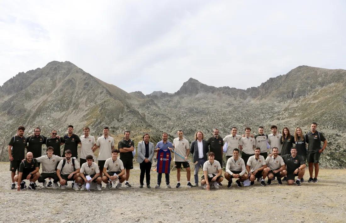 El Barça d’hoquei s'estarà a Encamp fins demà.