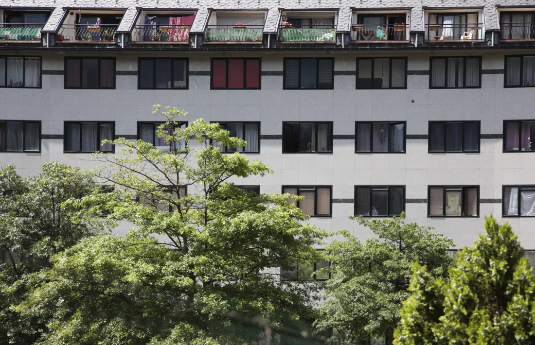 Un edifici d'habitatges.