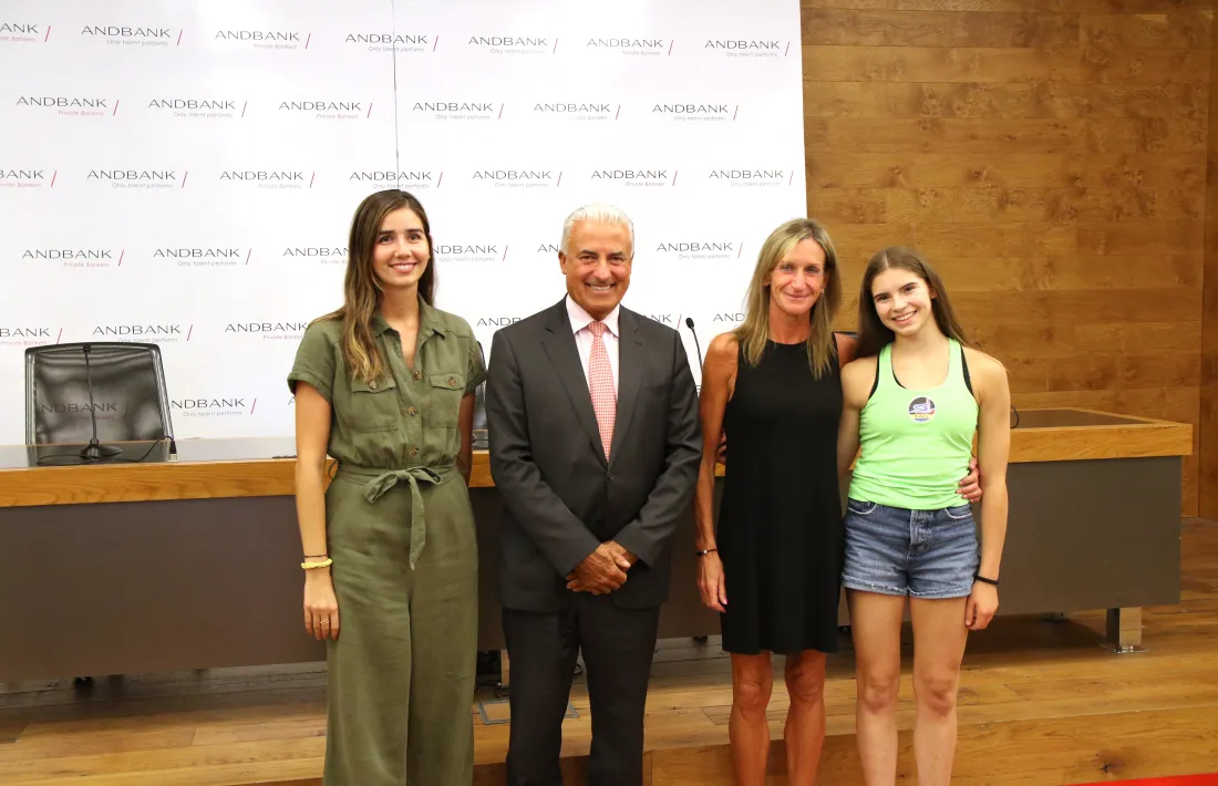 López, Cabanes, Rodríguez i Miquel, ahir en la presentació de l’equip.