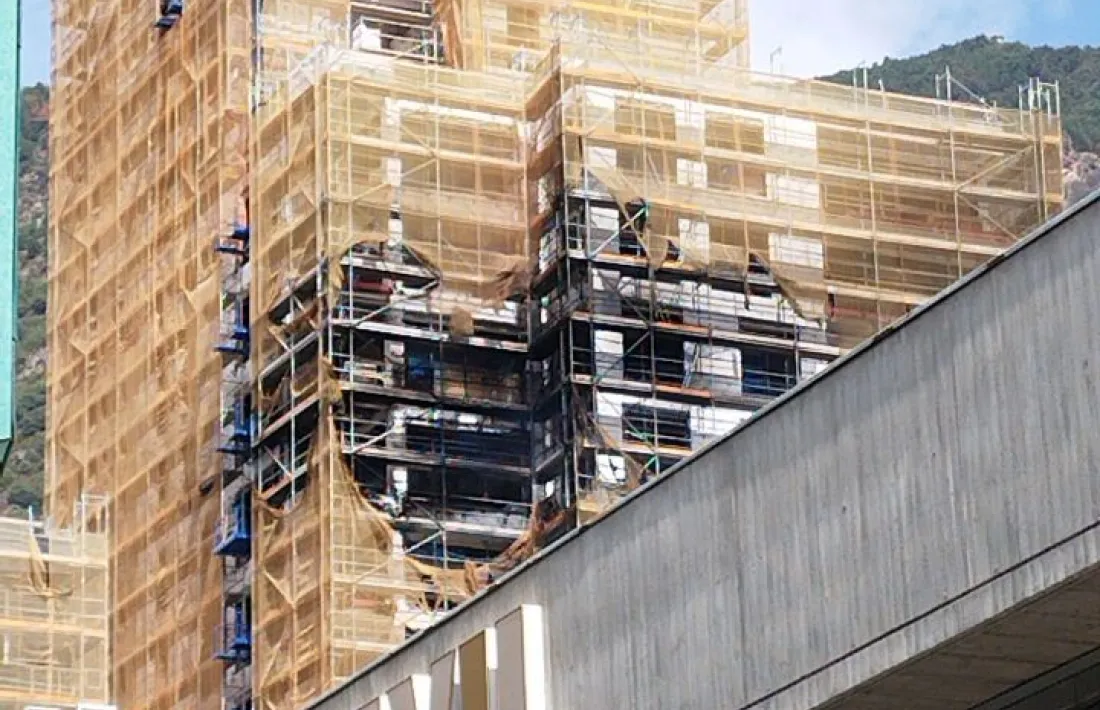 La zona afectada pel foc.