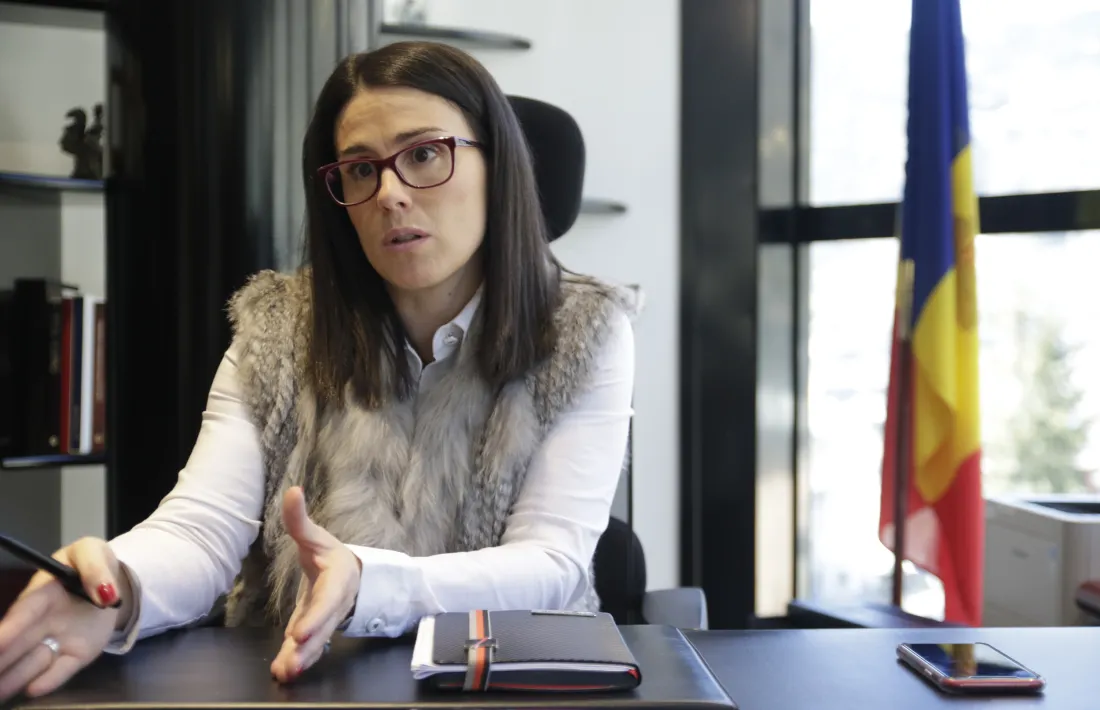 La cònsol major d’Encamp, Laura Mas, al despatx de la corporació parroquial.