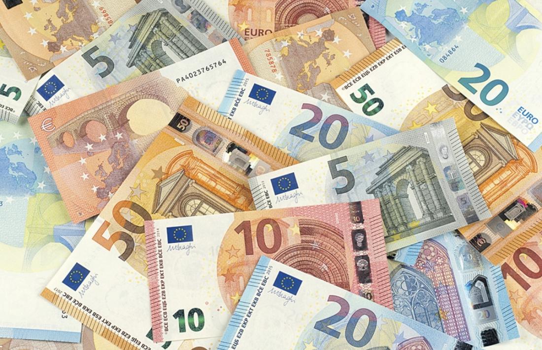 Bitllets d'euro.