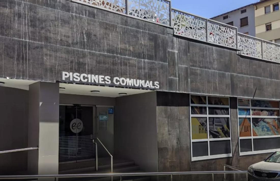 Façana de les piscines comunals d'Escaldes-Engordany.